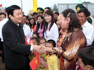 ທ່ານປະທານປະເທດ ເຈືອງເຕີນຊາງ ເຮັດວຽກຢູ່ບັນດາແຂວງພາກກາງ